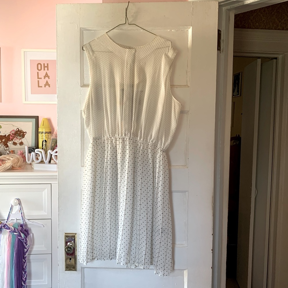 Anthropologie Semi-sheer polka dot Dress
